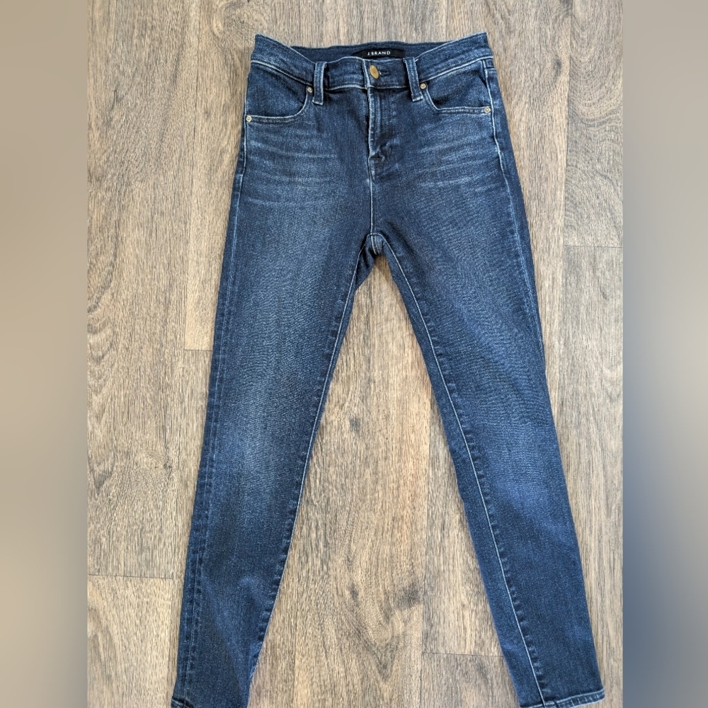 J Brand Women's Dark Blue Skinny Jeans - Picture 2 of 4